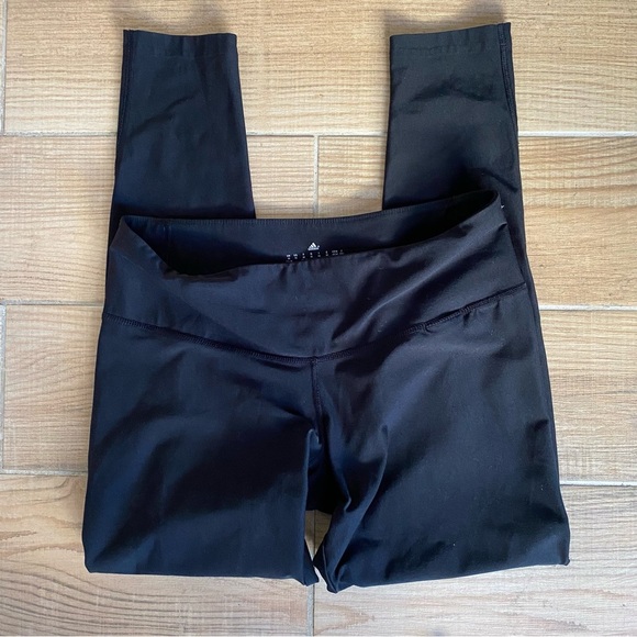 Adidas 7/8 Black Leggings Sz. Medium - Picture 1 of 6